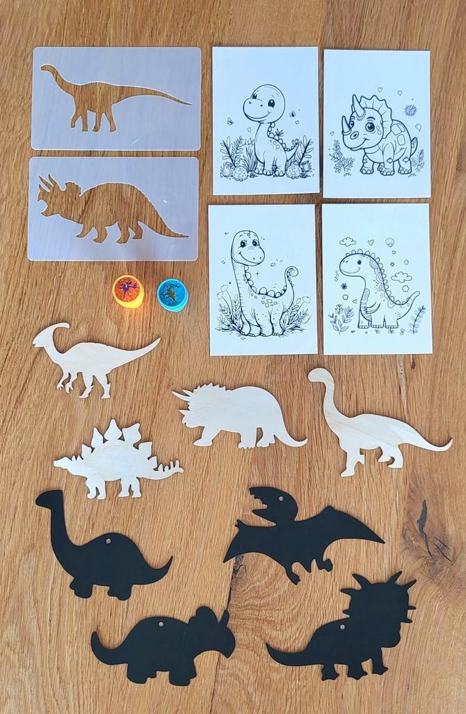 Knutselpakket thema dino kinderen dinosaurussen, Hobby en Vrije tijd, Knutselen, Nieuw, Materiaal, Ophalen of Verzenden