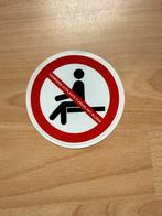 Sticker Camper Keuring - Verboden zitplaats tijdens het rijd, Caravans en Kamperen, Camper-accessoires, Ophalen of Verzenden, Nieuw