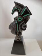 Onyx aztec warrior sculptuur. Vintage beeld., Antiek en Kunst, Ophalen
