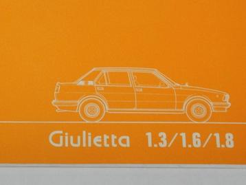 Alfa Romeo Giulietta instruktieboek uit 1979 nog nieuw uniek beschikbaar voor biedingen