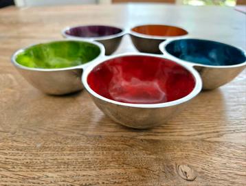 Retro Emaille serveerschaal beschikbaar voor biedingen