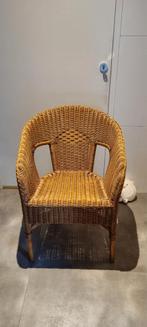 2 rieten stoelen, Huis en Inrichting, Stoelen, Ophalen, Bruin, Twee