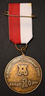 Bronzen jubileummedaille – Alkmaar 750 jaar (2004), Postzegels en Munten, Penningen en Medailles, Ophalen of Verzenden, Brons