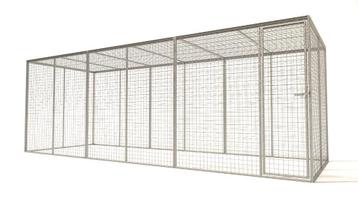 Konijnenren gegalvaniseerd zonder dak | 525 x 180 x 180 cm beschikbaar voor biedingen