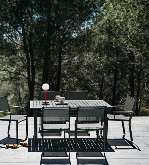 Fermob Costa tafel 160x80 in Ceder Groen toonzaal model, Tuin en Terras, Tuintafels, Nieuw, Rechthoekig, Aluminium, Ophalen