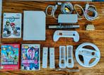 Wii met 2 controllers, Super Mario, Mario Kart en Just Dance, Ophalen of Verzenden, Gebruikt, Met 2 controllers, Met games