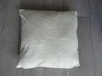Kussen 45X45 CM Wit Met Motief Incl. Kussenvulling >Snelle V, Huis en Inrichting, Woonaccessoires | Kussens, Ophalen of Verzenden
