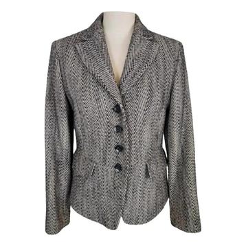 Marc Aurel Wollen Blazer Zwart Wit Patroon Maat 38 beschikbaar voor biedingen