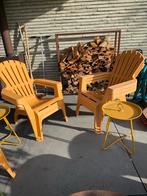 Tuinstoelen - Geel, Tuin en Terras, Ophalen, Gebruikt, Plastic, Stapelbaar