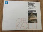 Opel Kadett autofolder brochure, Boeken, Auto's | Folders en Tijdschriften, Ophalen of Verzenden, Gelezen, Opel