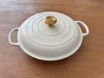 Le Creuset braad-/stoofpan, wit,  campagnard, #30 cm,, Huis en Inrichting, Keuken | Potten en Pannen, Ophalen, Zo goed als nieuw