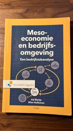 W. Hulleman - Meso economie en bedrijfsomgeving, Boeken, Schoolboeken, W. Hulleman; A. Marijs, Overige niveaus, Economie, Ophalen of Verzenden