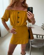 Geel strapless jurkje , Zara, S, Kleding | Dames, Jumpsuits, Zara, Geel, Ophalen of Verzenden, Zo goed als nieuw