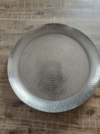 Groot marokkaans dienblad 48cm zilverkleurig., Ophalen, Overige materialen, Schaal, Rond