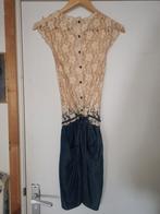 Jurkje van kant met zakken en knooptouwtje, Maat 38/40 (M), Zwart, Cocktailjurk, Ophalen of Verzenden