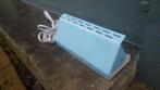 Retro blauw wandlamp muurlamp bedlamp zo goed als nieuw, Ophalen of Verzenden, Gebruikt, Metaal, Blauw