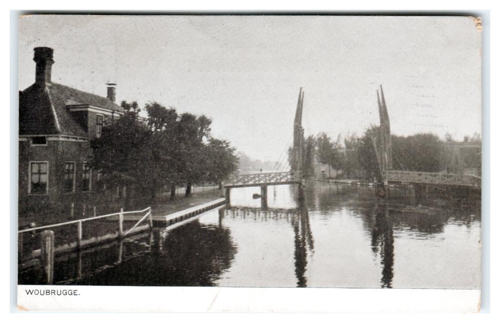 Woubrugge, Verzenden, 1920 tot 1940, Gelopen, Zuid-Holland