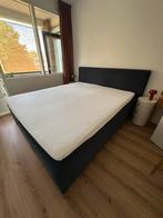Swiss sense box spring 180x210, Huis en Inrichting, Slaapkamer | Boxsprings, Ophalen, Gebruikt, Blauw, 210 cm