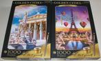 Diverse *** PUZZELS GOLDEN CITIES *** 2 stuks, Ophalen of Verzenden, 500 t/m 1500 stukjes, Zo goed als nieuw, Legpuzzel