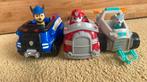 Paw patrol chase everest marshall auto + figuur ook los, Ophalen of Verzenden, Gebruikt