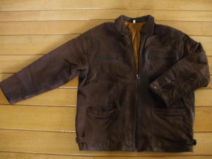 Colbert jack jas donker bruin suède maat 46, Kleding | Heren, Jassen | Winter, Zo goed als nieuw, Maat 46 (S) of kleiner, Bruin