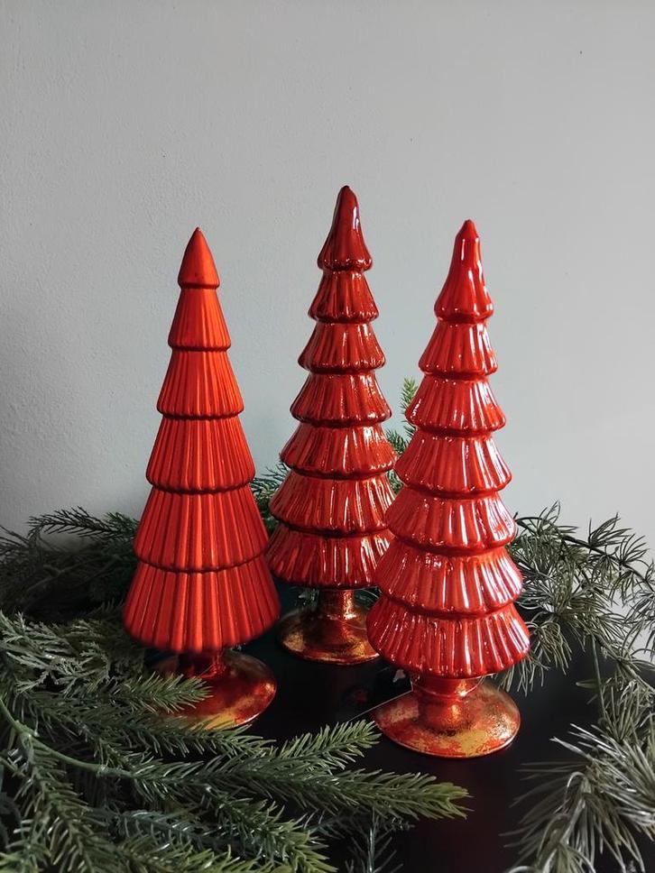 Twinkle Glazen Kerstboom Rood - Daan Kromhout Nieuw, Diversen, Kerst, Nieuw, Ophalen of Verzenden