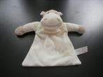 Tiamo koe/nijlpaard crème velours met bruine rib handjes/, Kinderen en Baby's, Speelgoed | Knuffels en Pluche, Ophalen of Verzenden