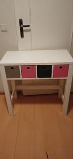 Ikea (side) tafel met 4 bakjes/lades., Huis en Inrichting, Tafels | Sidetables, Ophalen, Gebruikt, 25 tot 50 cm, Rechthoekig