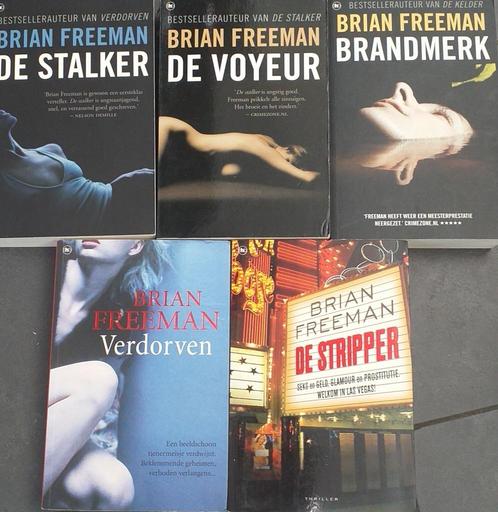 Brian Freeman:Voyeur, Brandmerk, Stripper, Verdorven,Stalker, Boeken, Thrillers, Gelezen, Amerika, Ophalen of Verzenden