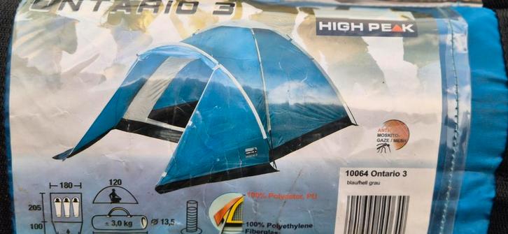 3 personen. Tent High Peak, Caravans en Kamperen, Tenten, tot en met 3, Gebruikt, Ophalen