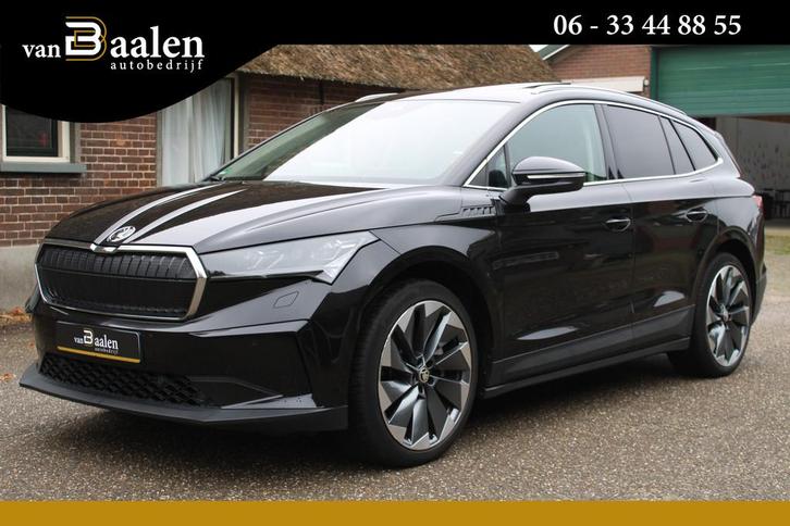 Skoda Enyaq iV 80 First Edition LEER PANO SOH 93% CRYSTAL LE, Auto's, Skoda, Bedrijf, Te koop, Enyaq, ABS, Achteruitrijcamera