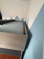 Bed met uitschuifbaar bureau, Ophalen, Gebruikt, 70 tot 85 cm, Lattenbodem