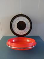 Brabantia vintage oranje/bruine keukenweegschaal retro, Ophalen of Verzenden, Gebruikt, Keukenweegschaal, Minder dan 10 kg