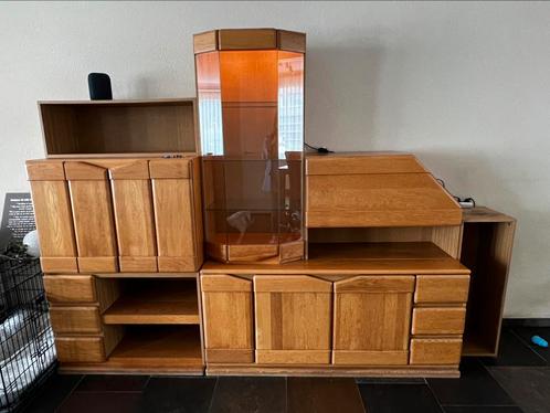 Mooie licht eiken kast., Huis en Inrichting, Kasten | Dressoirs, Gebruikt, 200 cm of meer, 25 tot 50 cm, Met lade(s), Met deur(en)