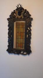 Antieke spiegel met hertekopje, Ophalen, Rechthoekig