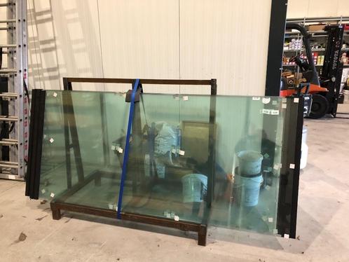 6-rail glazen schuifwand tot 4870/5310/5590/5830/6130 mm, Doe-het-zelf en Verbouw, Kozijnen en Schuifpuien, Nieuw, Schuifpui, Aluminium