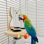 Huisdier Vogel Spiegel Met Feeder, Dieren en Toebehoren, Vogels | Toebehoren, Ophalen of Verzenden, Nieuw, Speelgoed