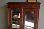 Prachtige antieke mahonie houten meidenkast met spiegels, Antiek en Kunst, Verzenden