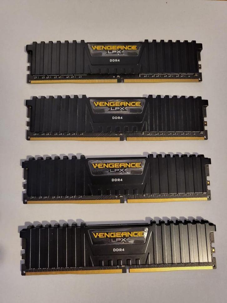 DDR4 - 16 GB Corsair (4x4) geheugen, Computers en Software, RAM geheugen, Zo goed als nieuw, Desktop, 16 GB, DDR4, Ophalen of Verzenden