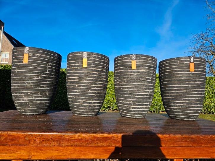 NIEUWE Capi bloembakken grijs antraciet NIEUW, Tuin en Terras, Bloembakken en Plantenbakken, Nieuw, Kunststof, Binnen, Balkon