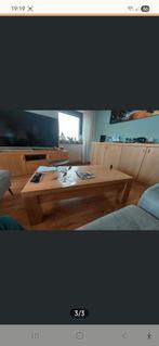 Robuuste eikenhouten salontafel, Huis en Inrichting, Tafels | Salontafels, Ophalen, Gebruikt, 100 tot 150 cm, 50 tot 100 cm