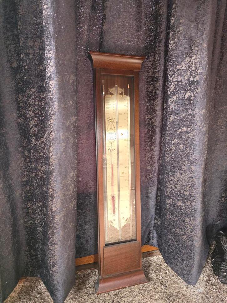 Roselli Staande Barometer met Thermometer - Klassiek, Huis en Inrichting, Woonaccessoires | Thermometers, Zo goed als nieuw, Binnenthermometer