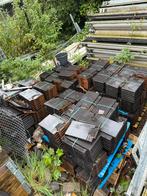 Partij vlakke dakpannen +- 700 st., Doe-het-zelf en Verbouw, Dakpannen en Dakbedekking, Ophalen, Nieuw, 15 m² of meer, Dakpannen