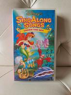 VHS Disney's Sing Along Songs Under The Sea, Gebruikt, Tekenfilm, Alle leeftijden, Ophalen of Verzenden