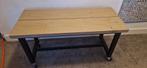 Tafeltjes van steigerhout, Huis en Inrichting, Bureaus, Ophalen, Met wielen, Zo goed als nieuw