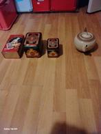 Vintage Douwe Egberts Blikken & Theepot, Antiek en Kunst, Ophalen of Verzenden