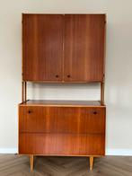Vintage Teak Wandmeubel/TV Kast, Huis en Inrichting, Ophalen, Gebruikt, 100 tot 150 cm, Teakhout