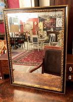 Klassiek spiegel barok goud, zwarte lijst hout antiek, Huis en Inrichting, Woonaccessoires | Spiegels, Minder dan 100 cm, Rechthoekig