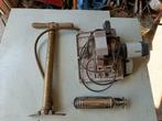 Antieke brandblusser, fietspomp Dunlop, Philips boormachine, Ophalen