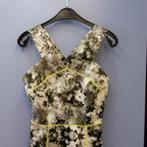 Steps grijs wit gebloemde jurk + neongeel neopreen S 37919, Kleding | Dames, ., Ophalen of Verzenden, Zo goed als nieuw, Steps